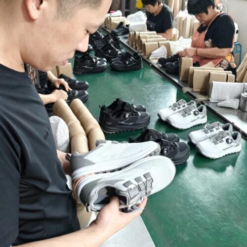 footwear quality control inspection